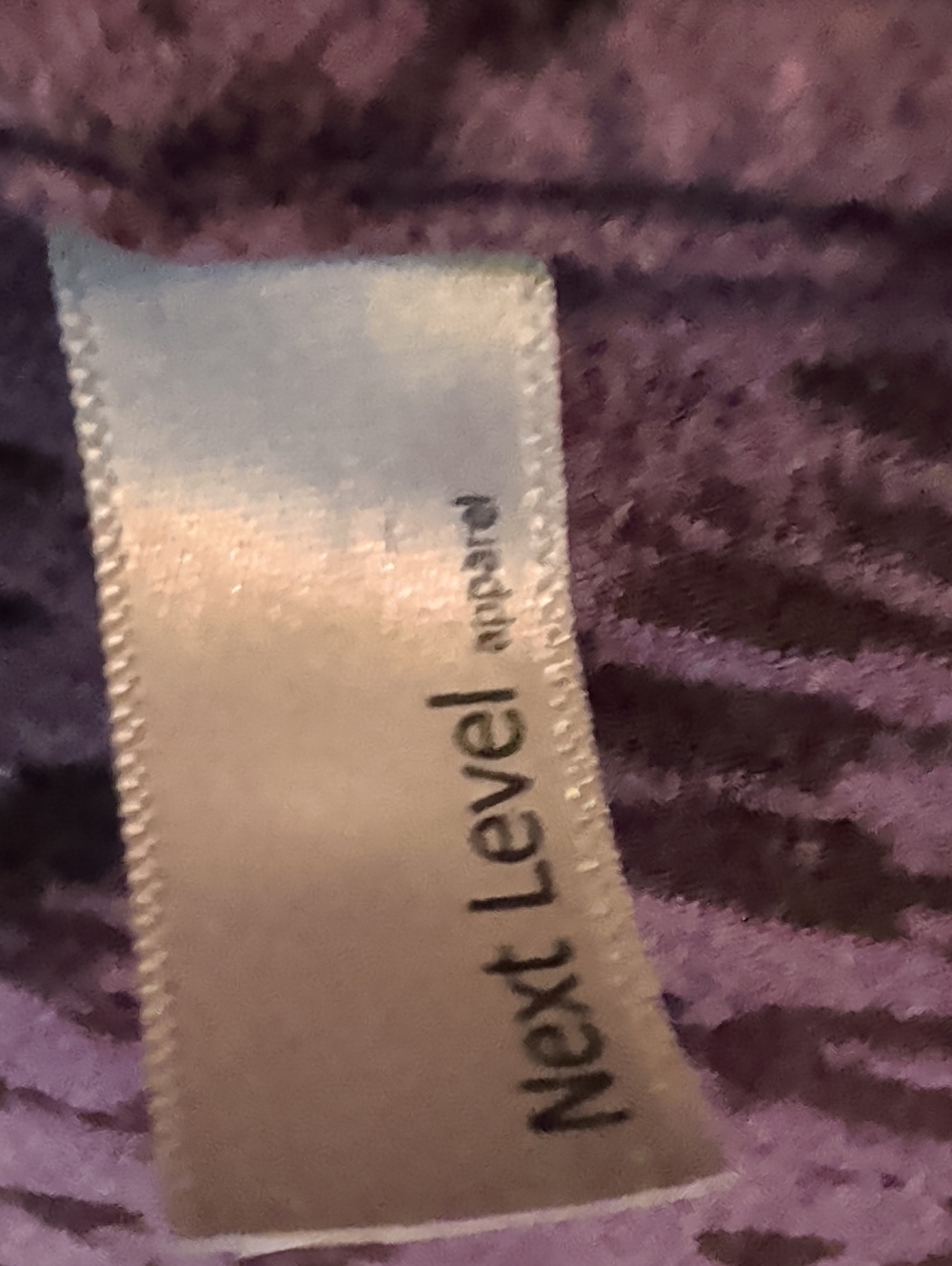 Next Level Apparel Purple Burnout 'tired as a Mother' V-Neck Tee - Picture 3 of 5
